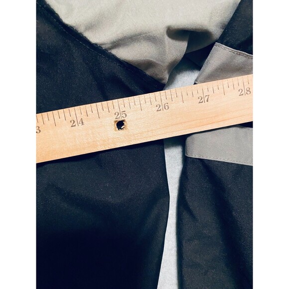 Champion Windbreaker Jacket Men's Large Black Gray Mesh Lined Authentic Full-Zip - Picture 4 of 14